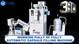 Capsule Filling Machine Fully Automatic | Capsule Filling Process | Working Animation Project