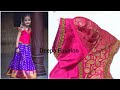Simple Pattu Pavadai Sattai Cutting And Stitching Easy Method Pattu Pavadai Designs Blouse Design