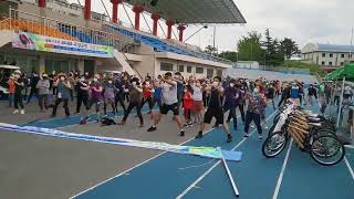 8·15 고성군민걷기대회 준비체조 이미지