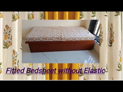 Sewing easy Fitted Bedsheet without Elastic.