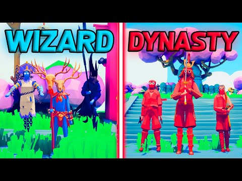 WIZARD TEAM vs MEGA DYNASTY - Totally Accurate Battle Simulator | TABS
