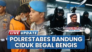 Begal Bawa Golok Tak Berkutik Diciduk Polrestabes Bandung yang Lukai Korban Perempuan hingga Dirawat