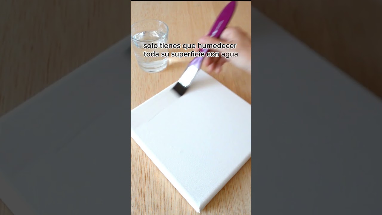 How to prepare a watercolor canvas 🎨 #watercolor