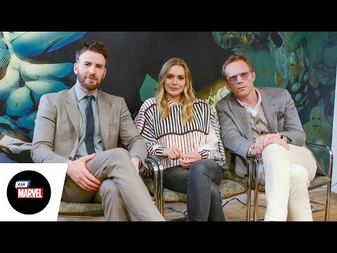 Ask Marvel: Chris Evans, Elizabeth Olsen, Paul Bettany — Marvel's Captain America: Civil War Video