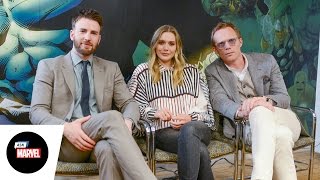 Ask Marvel: Chris Evans, Elizabeth Olsen, Paul Bettany — Marvel’s Captain America: Civil War
