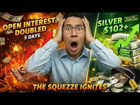 SILVER BREAKS $102 — Open Interest Just DOUBLED in 5 Days | This Is How Squeezes Start