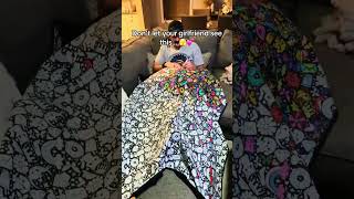 This is so adorable! Comment “blanket” if you want one! 🤭💕 #coloring #blanket #diy