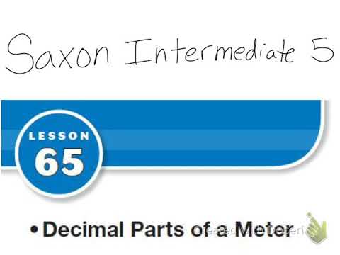 Saxon Math Intermediate 5 Lesson 65