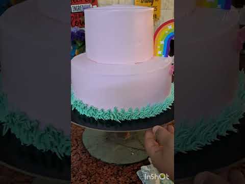 2 tier cake| fondant doll cake|fondant cake. #cake
