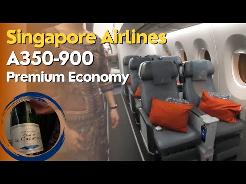 SINGAPORE AIRLINES A350-900 Premium Economy Bulkhead Seat | Singapore to Munich | Jeo and Johi