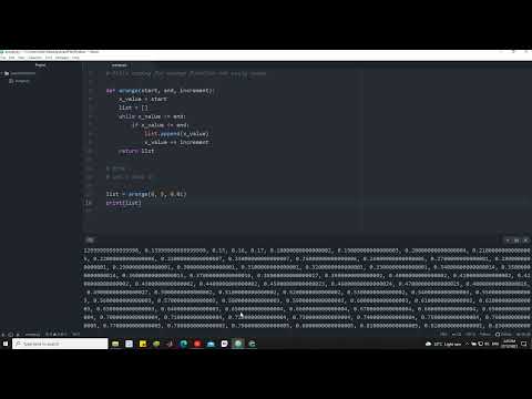 Arange Function Python Plain Coding