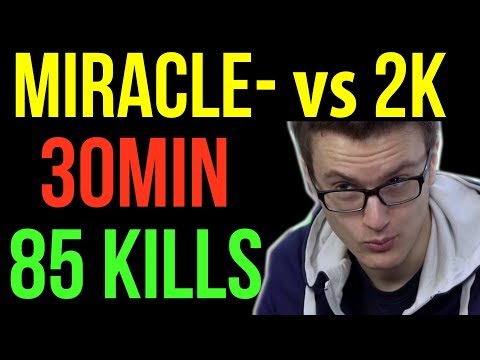 Miracle- stack vs 2k MMR - WTF 85 Kills in 30min Dota2