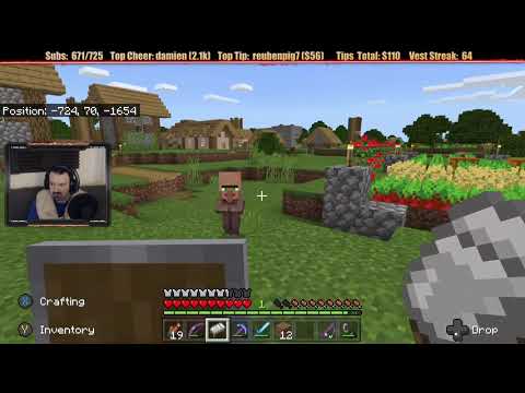 Minecraft "Chill Stream" May 4, 2020 pt2 - Farm Improvements and Chill Fishing