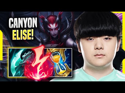 CANYON IS READY FOR ELISE! - DK Canyon Plays Elise JUNGLE vs Jarvan! | Season 2022