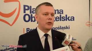 preview picture of video '9.11.2014 Oleśnica - wicepremier, minister obrony narodowej Tomasz Siemoniak'