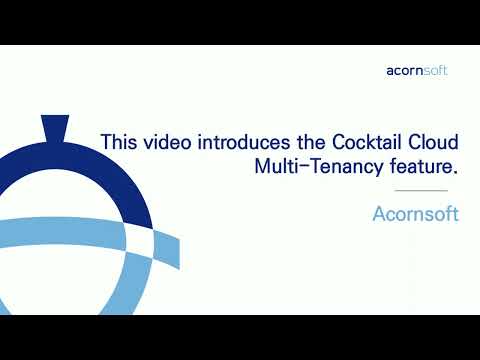 [Acornsoft] Cocktail Cloud - Multi-Tenancy Support(En.)
