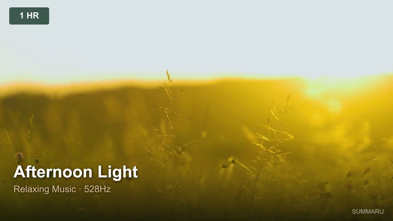 Afternoon Light | 1 Hour Relaxing Music | 528Hz