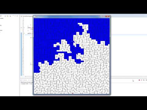 Java Maze Solving Using Dijkstra Pathfinding Algorithm