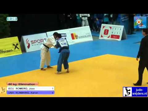 Judo 2012 World Cup Oberwart: Romero (ECU) - Kunihiro (USA) [-60kg]