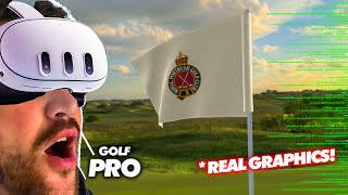 VR Golf is getting SCARY REALISTIC | Golf Pro Plays Royal Portrush in VR