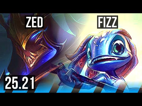 ZED vs FIZZ (MID) | EUW Master | 25.21