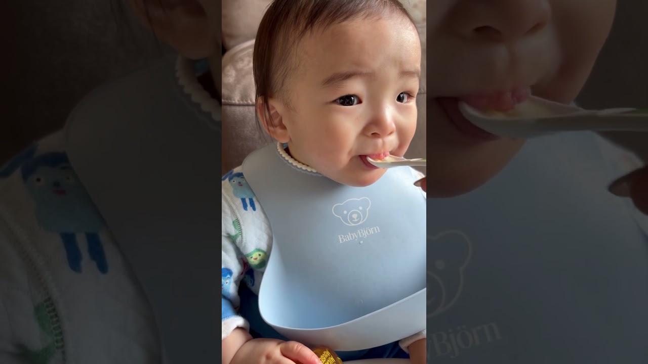 ある日の朝ごはん🍚#1歳 #1歳1ヶ月 #離乳食