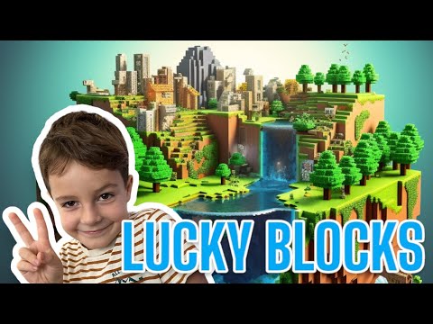 Minecraft Adventures LUCKY BLOCKS with Dad: Exploring and Commenting Together #minecraft