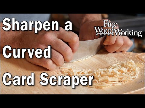 Sharpening a Curved Scraper with Peter Galbert