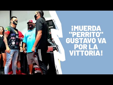 Harold Calderón vs Gustavo Vittori. Pesaje