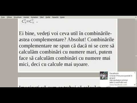 Combinări de n luate câte k