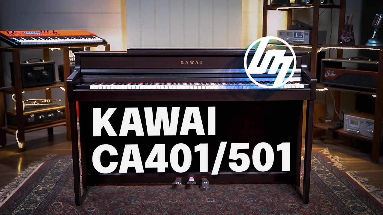 Kawai CA401 WM Concert Artist Digital Piano w/Matching Bench - White Maple