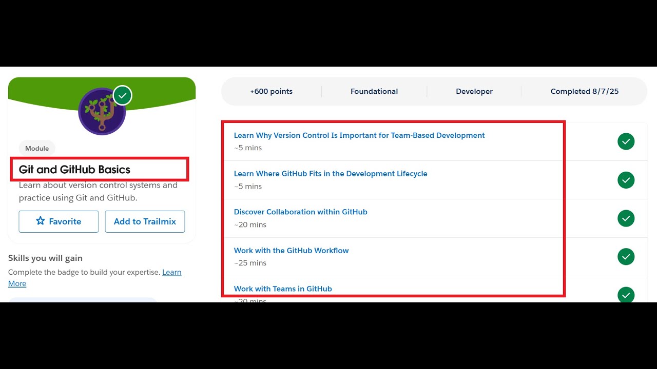 Git and GitHub Basics | Salesforce Trailhead