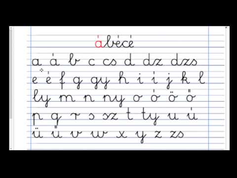 Kisbetűs magyar ábécé