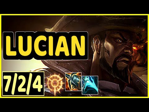 LUCIAN - 7/2/4 KDA BOTTOM ADC GAMEPLAY - NA Ranked DIAMOND