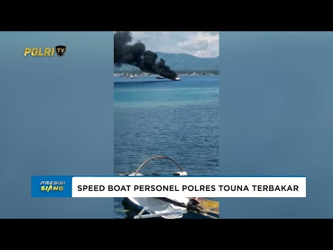 DIDUGA KORSLETING LISTRIK, SPEED BOAT ANGGOTA POLRES TOUNA TERBAKAR