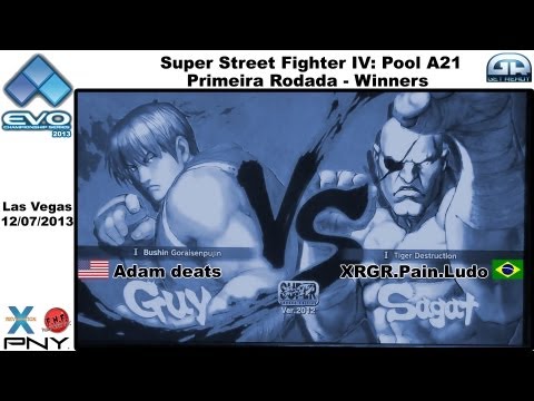 EVO 2k13 Adam Deats (Guy) Vs XRGR.Pain.Ludo ( Sagat) HD - Pool A21