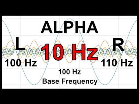 10 Hz Pure BINAURAL Beat 🛑 ALPHA Waves [100 Hz Base Frequency]