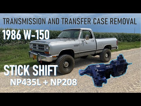 Dodge W150 Manual Transmission And Transfer Case Removal And Re-Installation