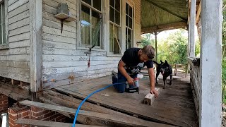 Repairing and Stabilizing Front Porch of 140 Year Old Farm House