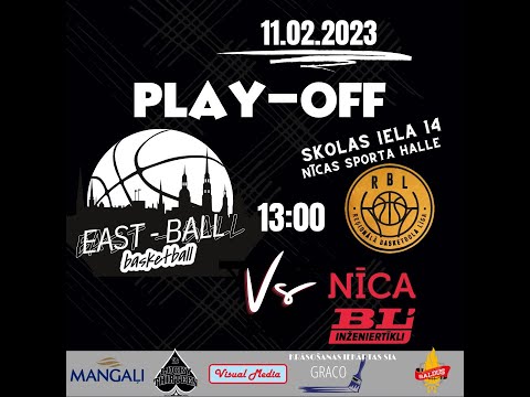 RBL play-off, 1/8 fināls, 1.spēle: Nīca/BLi - East-Ball (UHD)