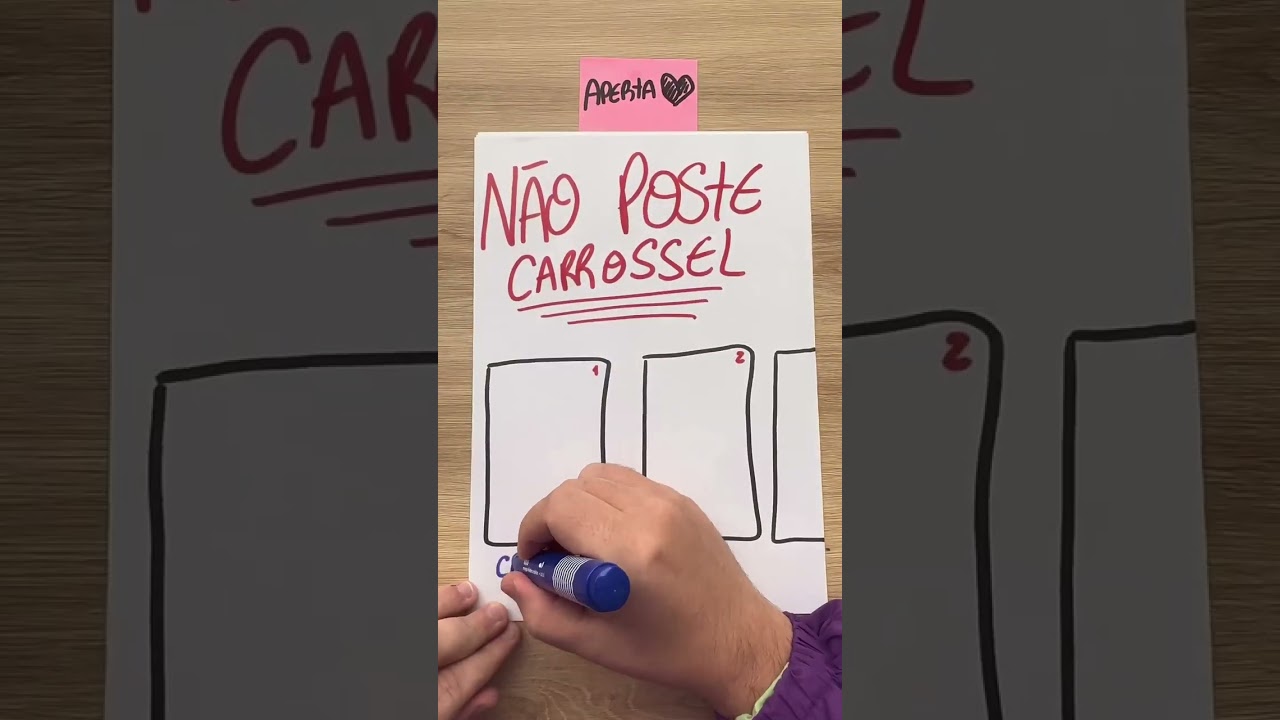 Você já reparou nisso? Carrossel é o único formato que permite 2 chances de engajar a mesma pessoa 😊