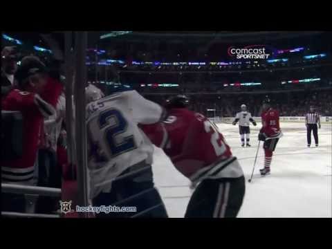 David Backes vs Bryan Bickell Oct 18, 2010