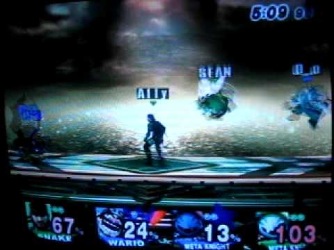 Ally (Snake)/Sean (Meta) vs Fiction (Wario)/M2K (Meta) 2-3
