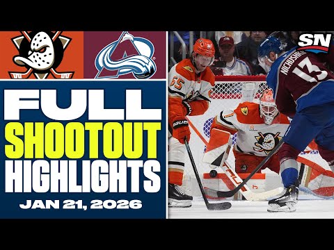 Anaheim Ducks at Colorado Avalanche | FULL Shootout Highlights - January 21, 2026