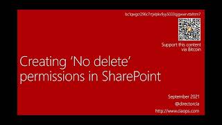 Allow contribute with no delete in SharePoint