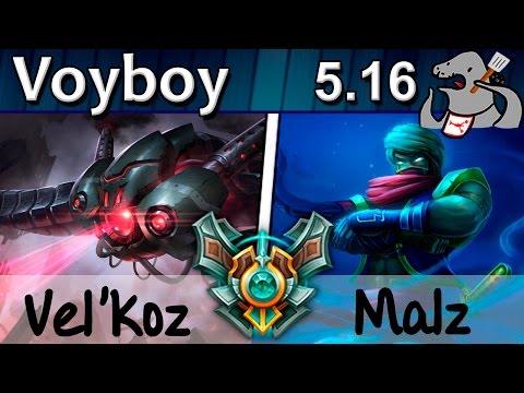 Voyboy - Vel'Koz vs Malzahar - Mid - Master S5 | 304