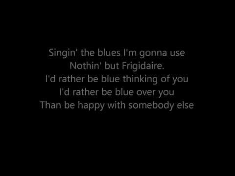 I'd rather be blue - Barbra Streisand Lyrics