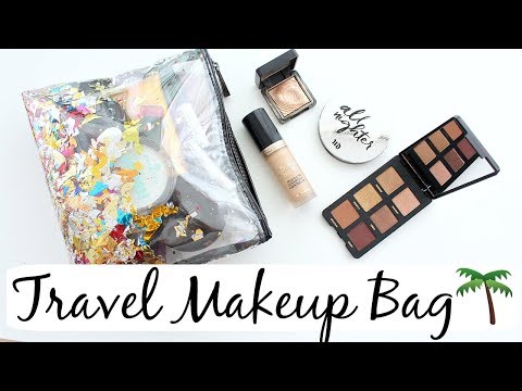 What's in my Travel Makeup Bag! Longwear, waterproof, beach ready! Video