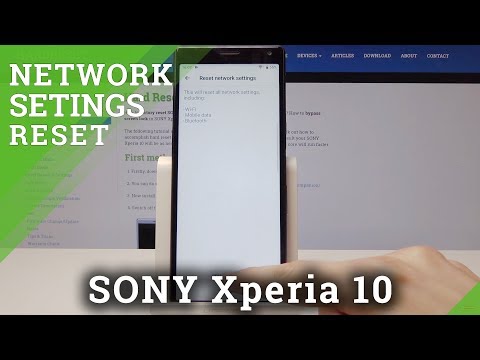 How to Reset Network Settings on SONY Xperia 10 - Restore Default Settings