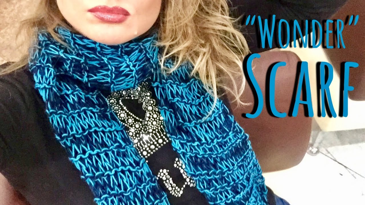 УДИВИТЕЛЬНЫЙ ШАРФ СПИЦАМИ "WONDER" / ВЯЖЕТ САМ СЕБЯ! / KNITTING FASHION SCARF